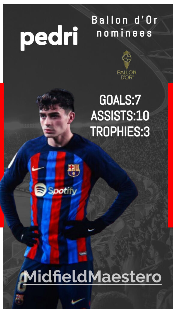 pedri gonzalez one of the nominees of ballon d'or 2025.